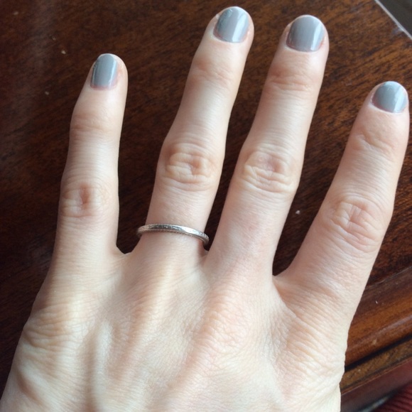 PLATINUM Wedding Band Ring Size 5 - Picture 2 of 8